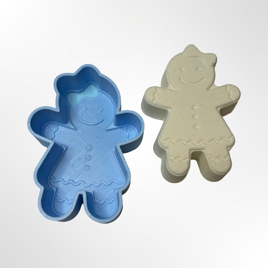 Gingerbread Girl Bath Bomb Mold