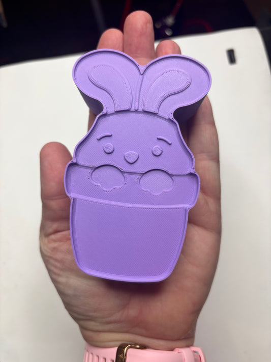 DESTASH Bunny Pot - Peeking Bunny 3-Piece Bath Bomb Mold