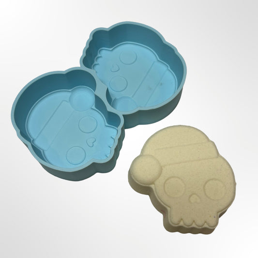Midi Santa Skull Bath Bomb Mold