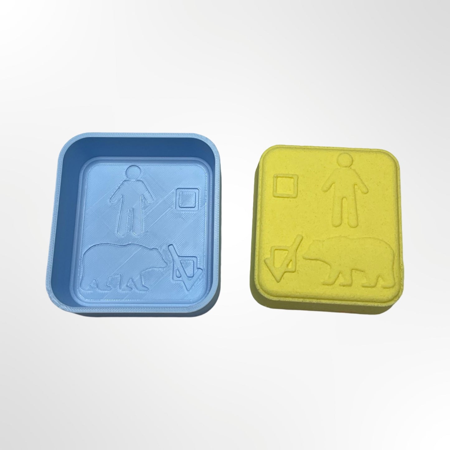 Man vs Bear Bath Bomb Mold STL File