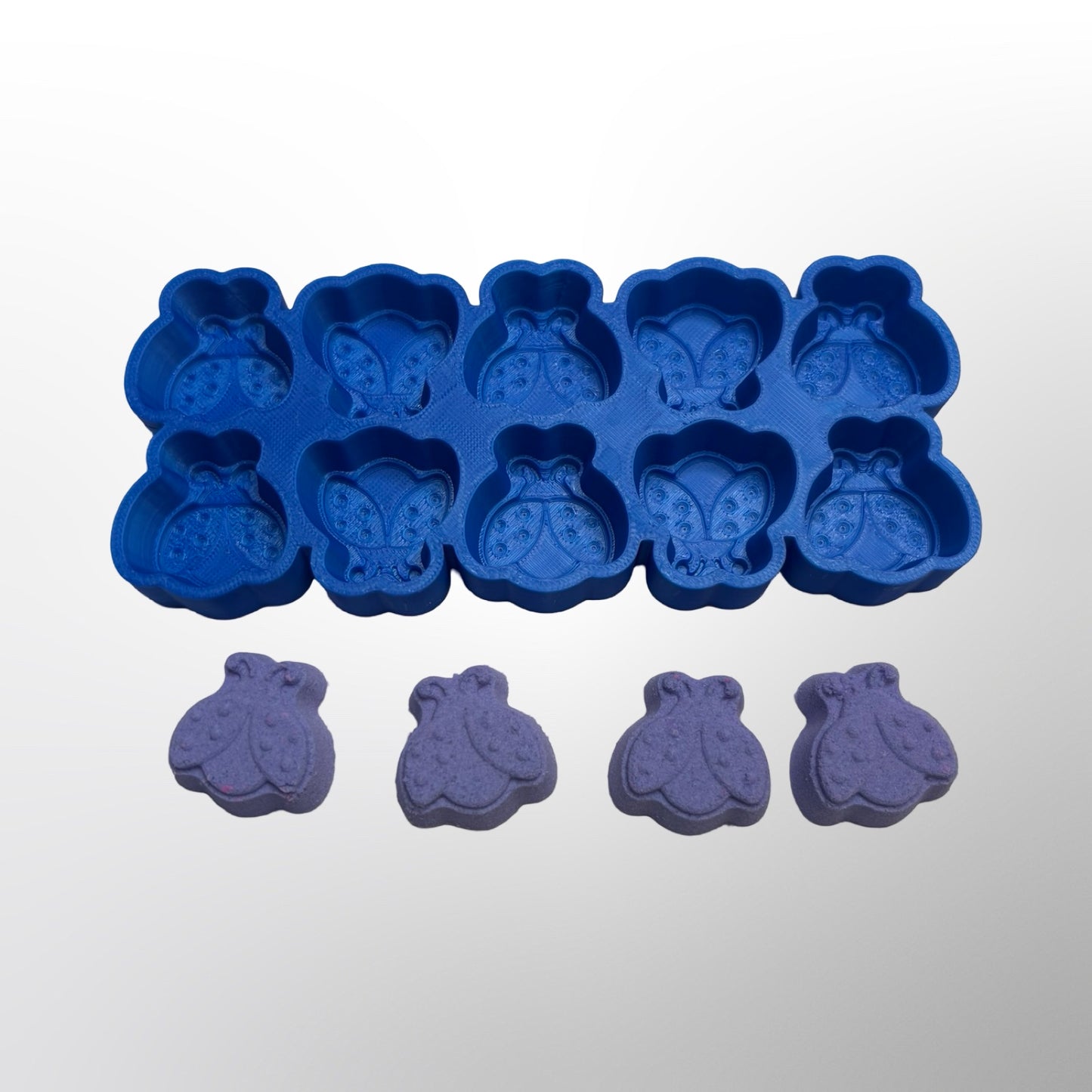 Micro Mini Ladybug Bath Bomb Mold