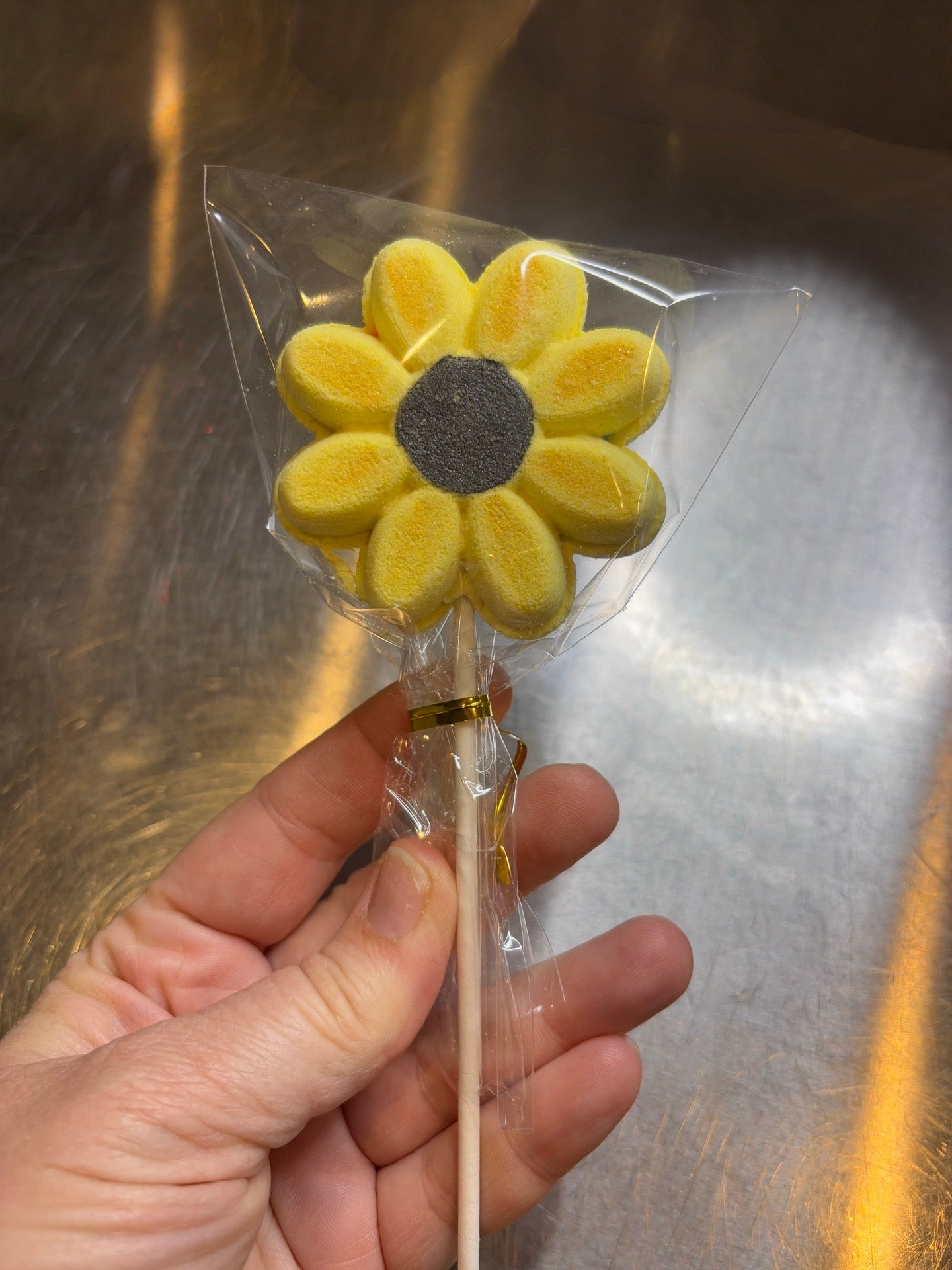Moule de bombe de bain de sucette de fleur