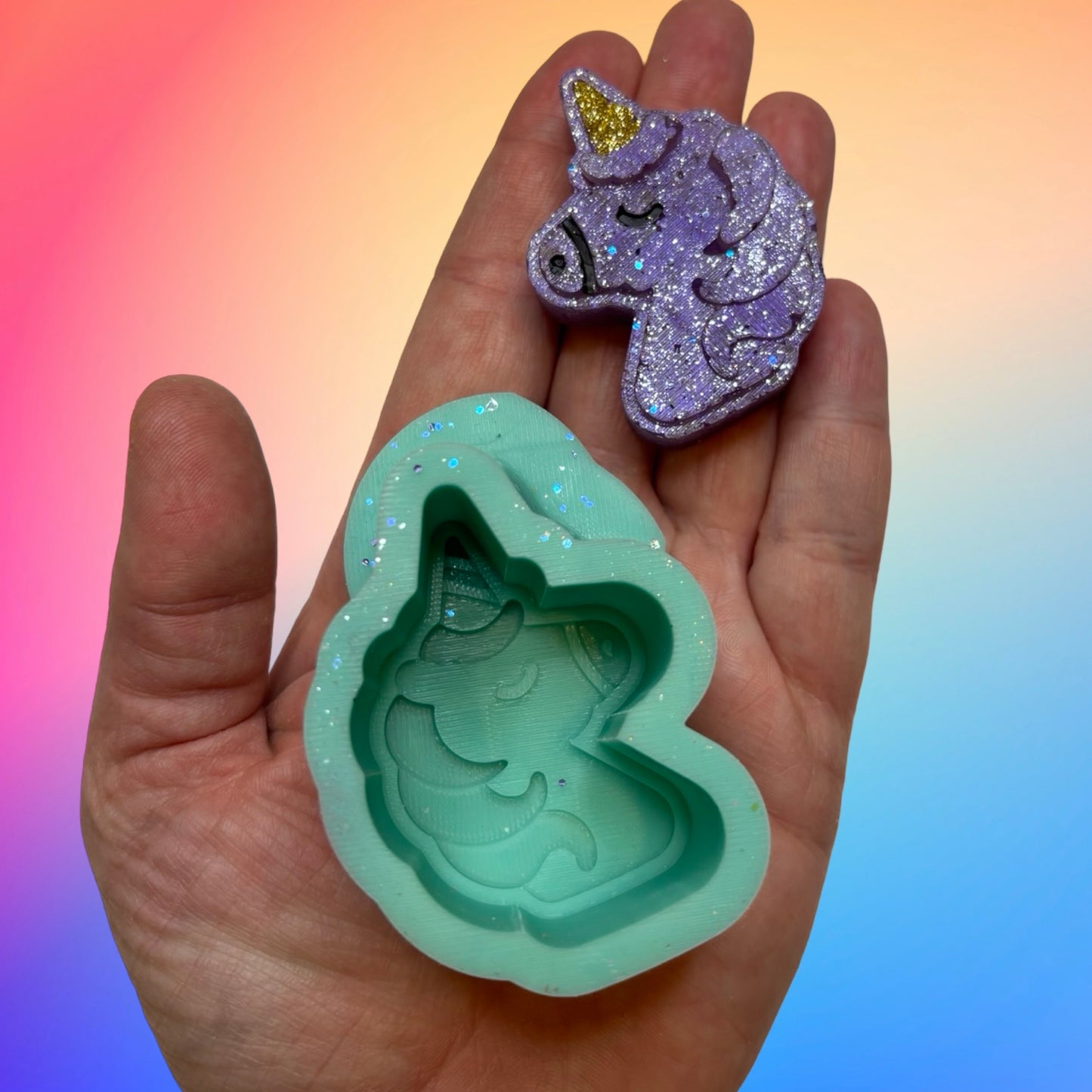 Unicorn Vent Clip Freshie Mold