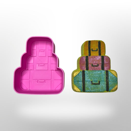 Suitcases Bath Bomb Mold