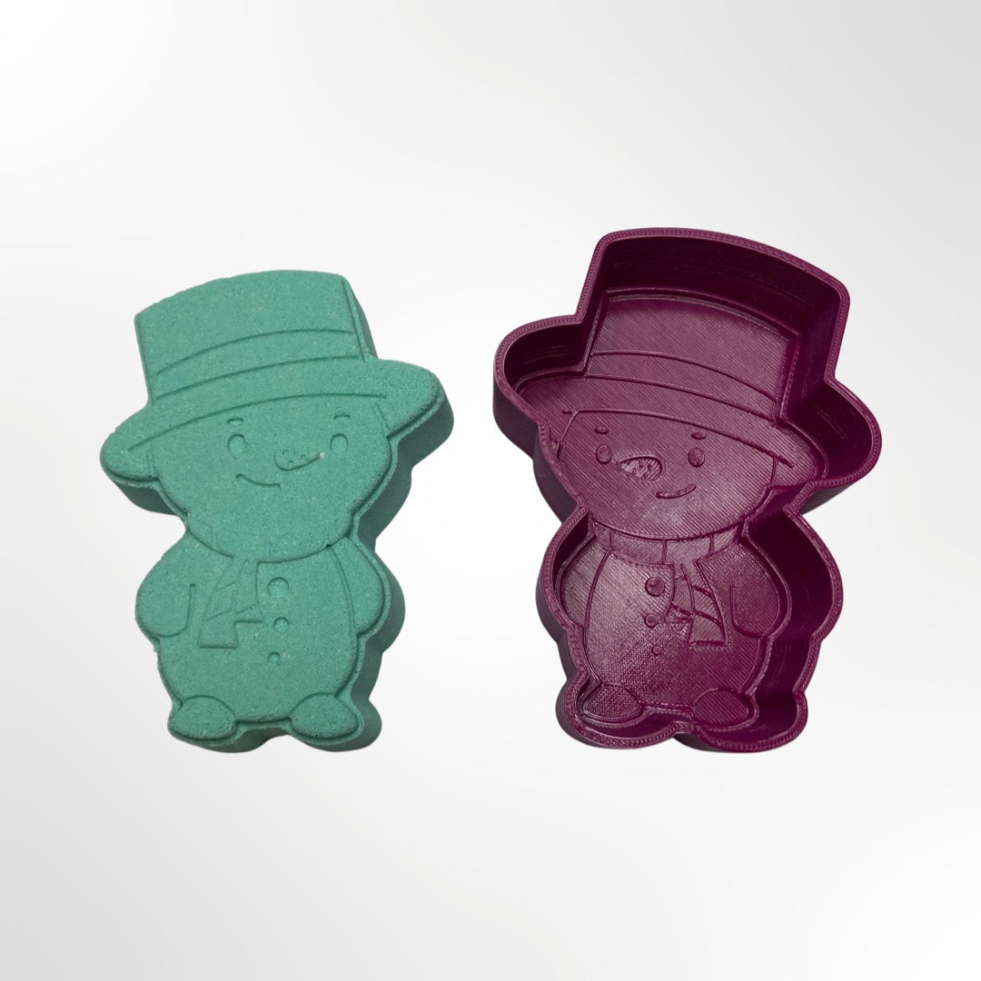 Adorable Snowman Bath Bomb Mold