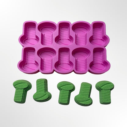 Micro Mini Bolts Bath Bomb Mold