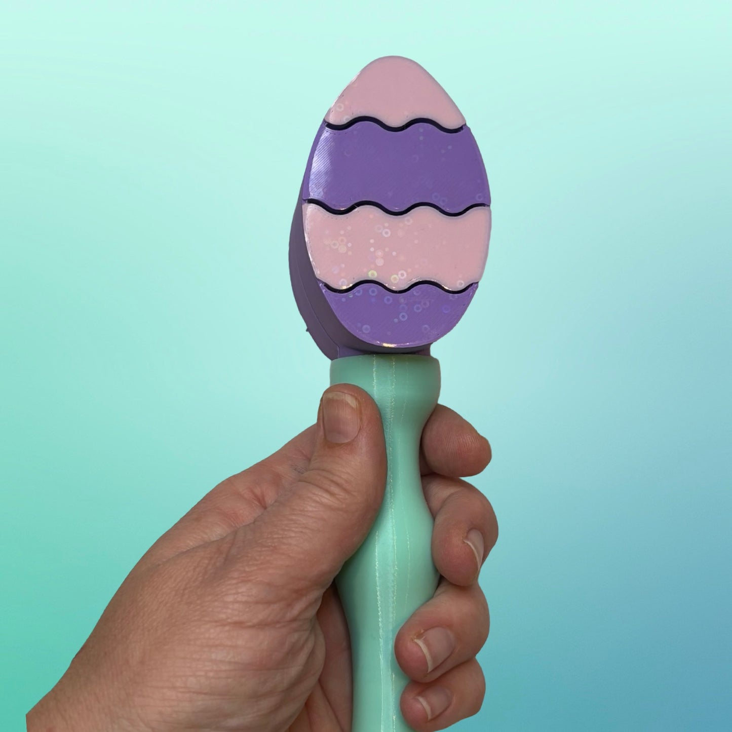 Curvy Easter Egg Bath Bomb Wand