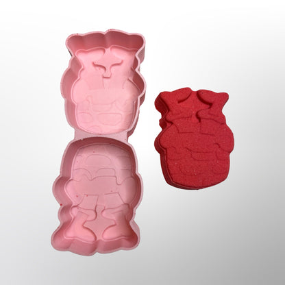 Moule de bombe de bain du Père Noël coincé