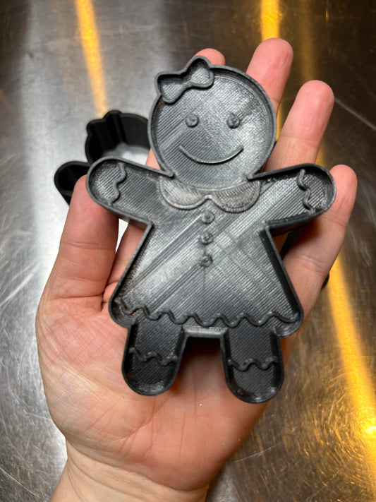 DESTASH Gingerbread Girl 3-Piece Bath Bomb Mold