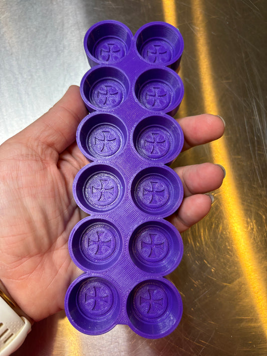 DESTASH Micro Mini Pirate Coin/Templar Cross Bath Bomb Mold