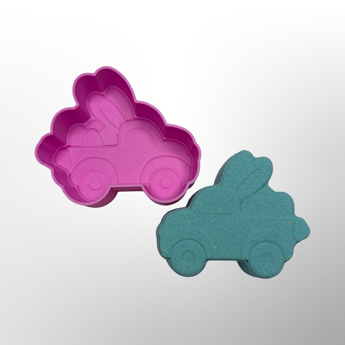 Bunny Truck Bath Bomb Mold
