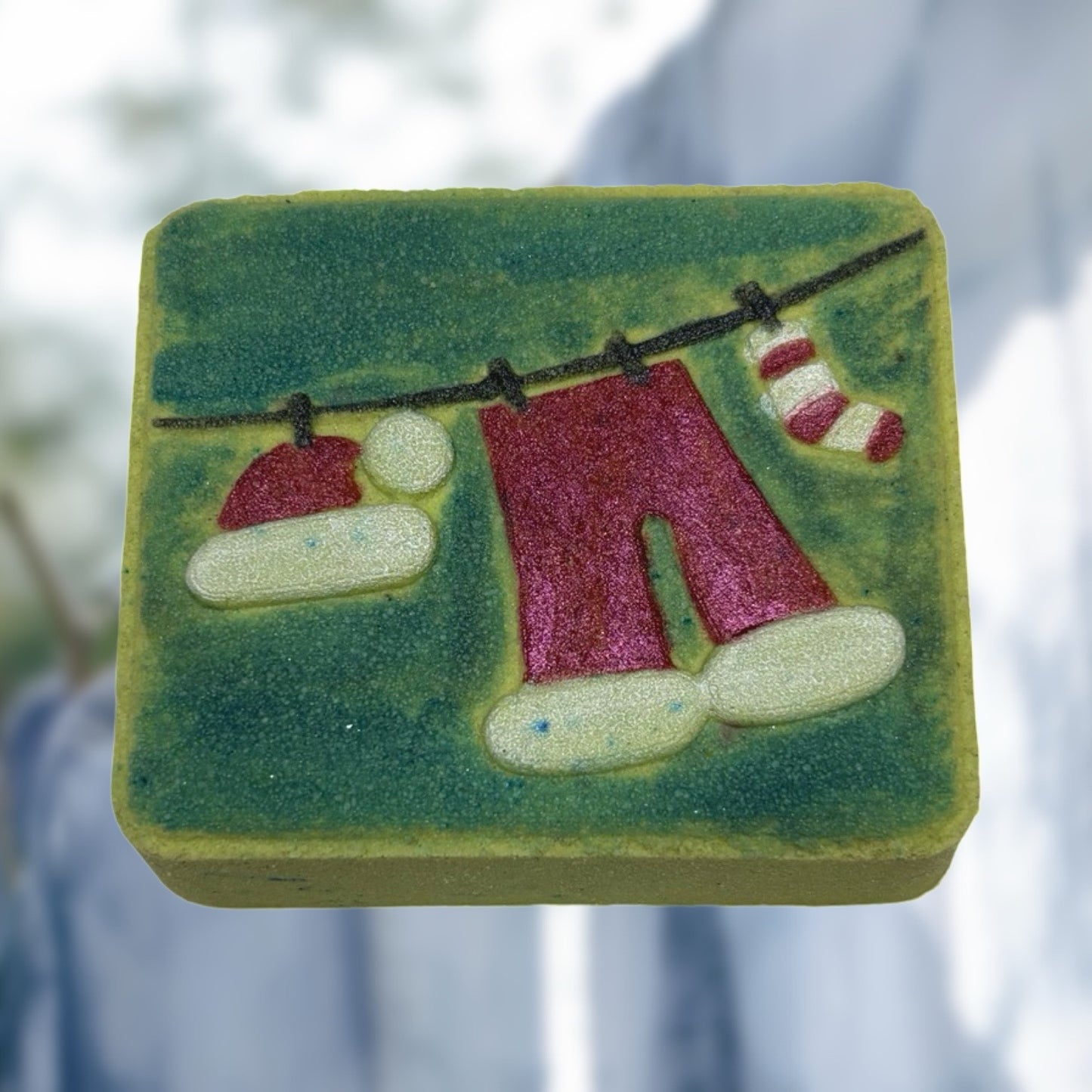 Santa's Laundry Bath Bomb Mold