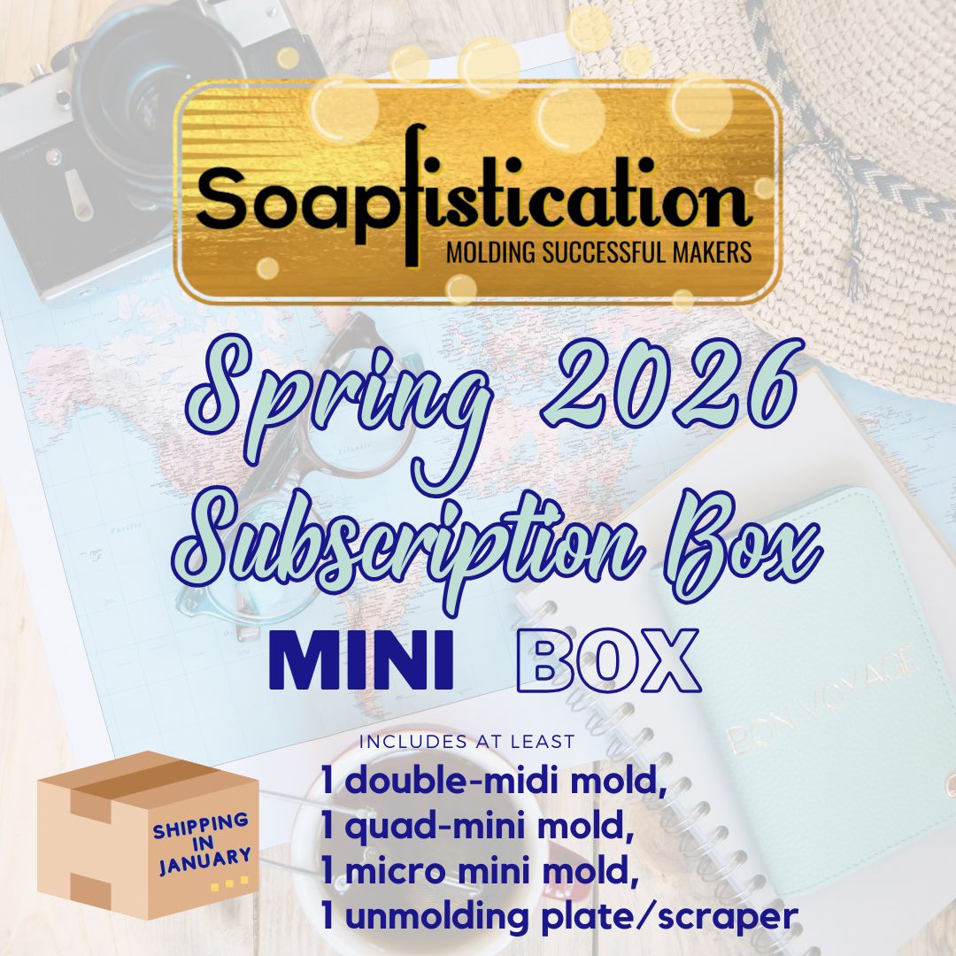 Boîte d'abonnement à des mini moules pour bombes de bain